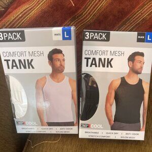 Bundle 2 packs 3 tanks each total 6 tanks for men’s size large